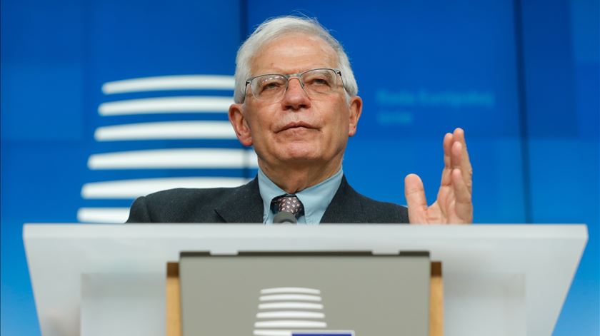 Josep Borrell, chefe da diplomacia europeia (28/02/2022). Foto: Stephanie Lecocq/EPA