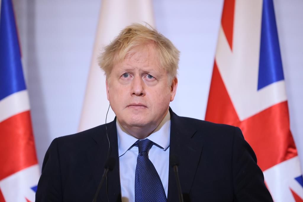 O primeiro-ministro britânico Boris Johnson. Foto: Leszek Szymanski/EPA