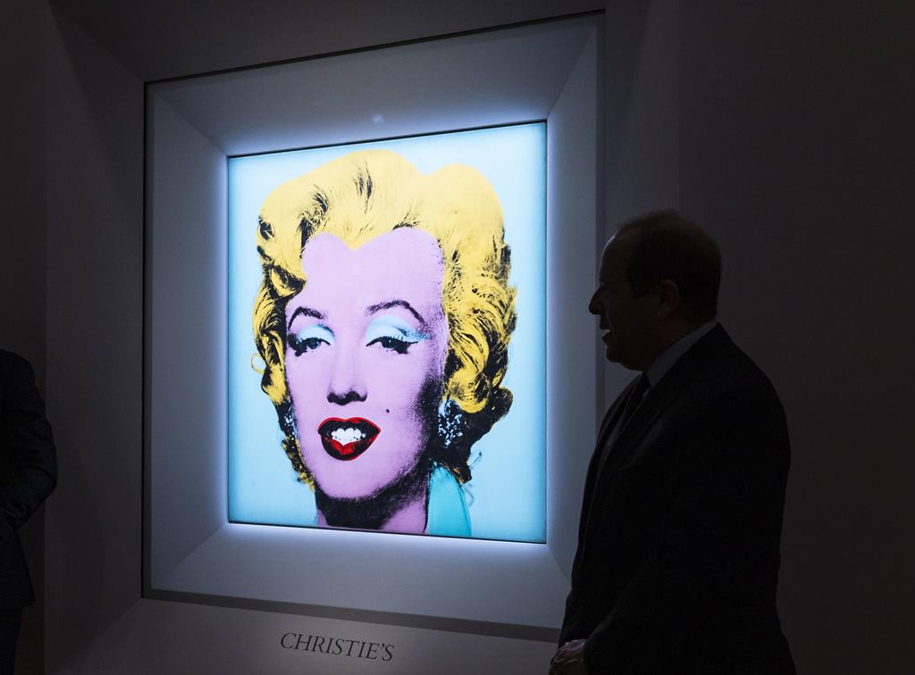"Shot Sage Blue Marilyn" é o nome da série dedicada à atriz por Andy Warhol. Foto: Justin Lane/EPA