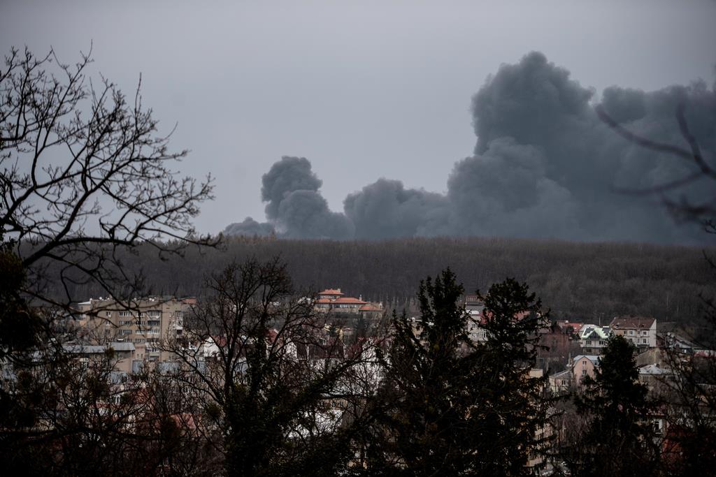 Ataques perto de Lviv. Foto: Wojtek Jargilo/EPA