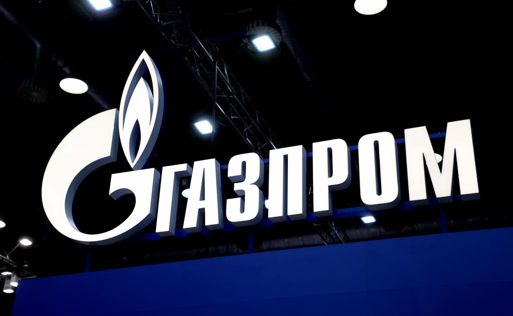 Logótipo da Gazprom Foto: Maxim Shipenkov/EPA