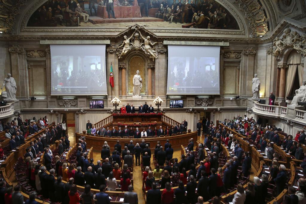 Cerimónias do 25 de abril na Assembleia da República. Foto: Manuel De Almeida/Lusa