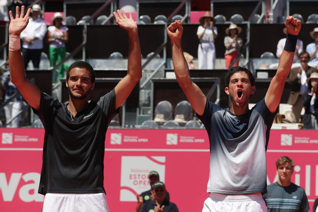 Francisco Cabral e Nuno Borges venceram o Estoril Open. Foto: Tiago Petinga/Lusa