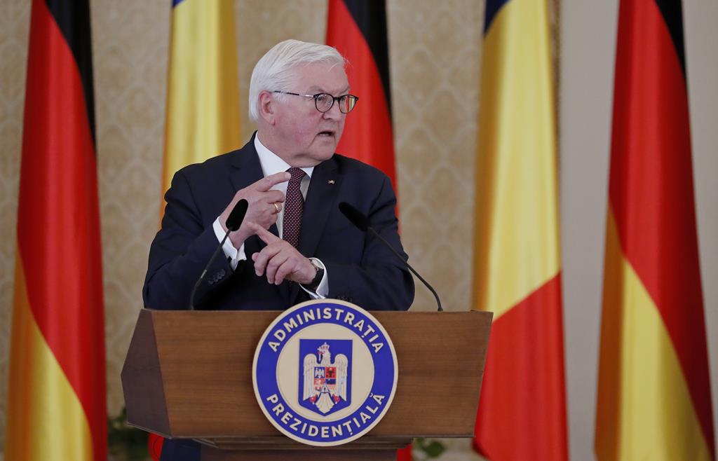 Frank-Walter Steinmeier condena invasão da Ucrânia. Foto: Robert Ghement/EPA