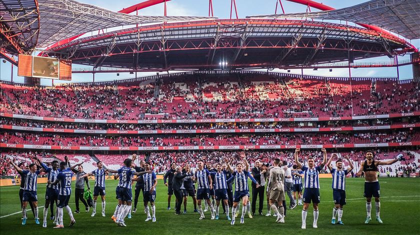 FC Porto celebra 30.º título no Estádio da Luz. Foto: Mário Cruz/Lusa