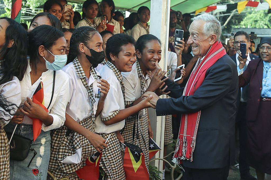 Marcelo Rebelo de Sousa está em Timor-Leste. Foto: António Cotrim/Lusa