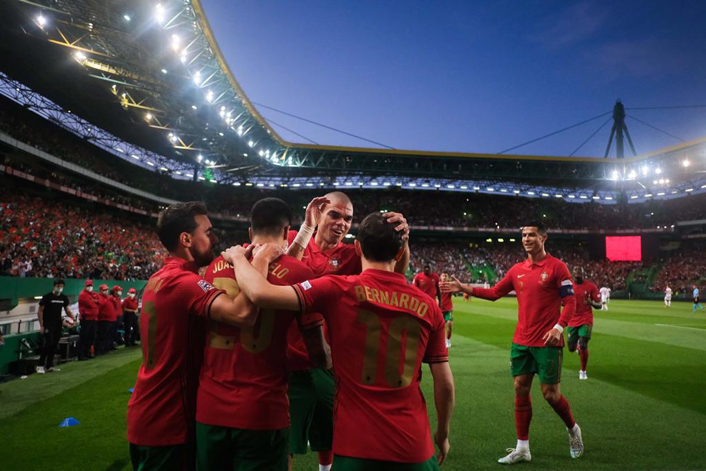 Portugal fechou a época com um empate, duas vitórias e uma derrota na Liga das Nações Foto: Mário Cruz/Lusa