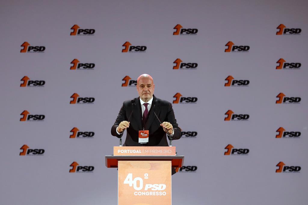 Paulo Mota Pinto no 40.º Congresso Nacional do Partido Social Democrata. Foto: Estela Silva/Lusa
