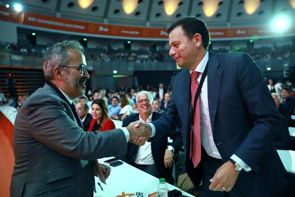 Paulo Rangel e Luís Montenegro, 40.º Congresso do PSD. Foto: Estela Silva/Lusa