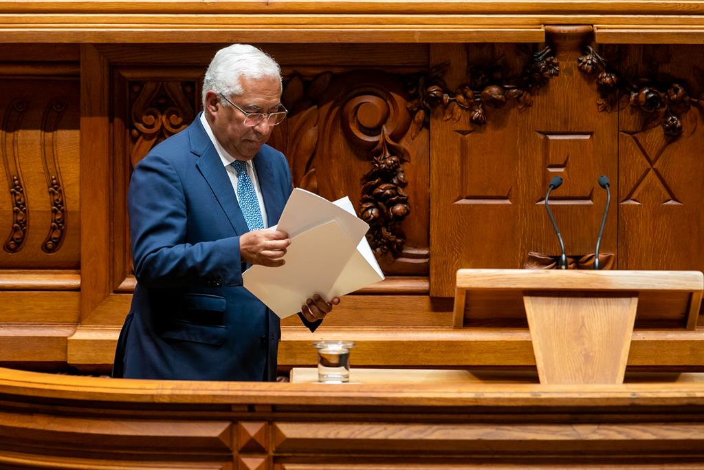 António Costa no debate sobre o Estado da Nação. Foto: José Sena Goulão/Lusa