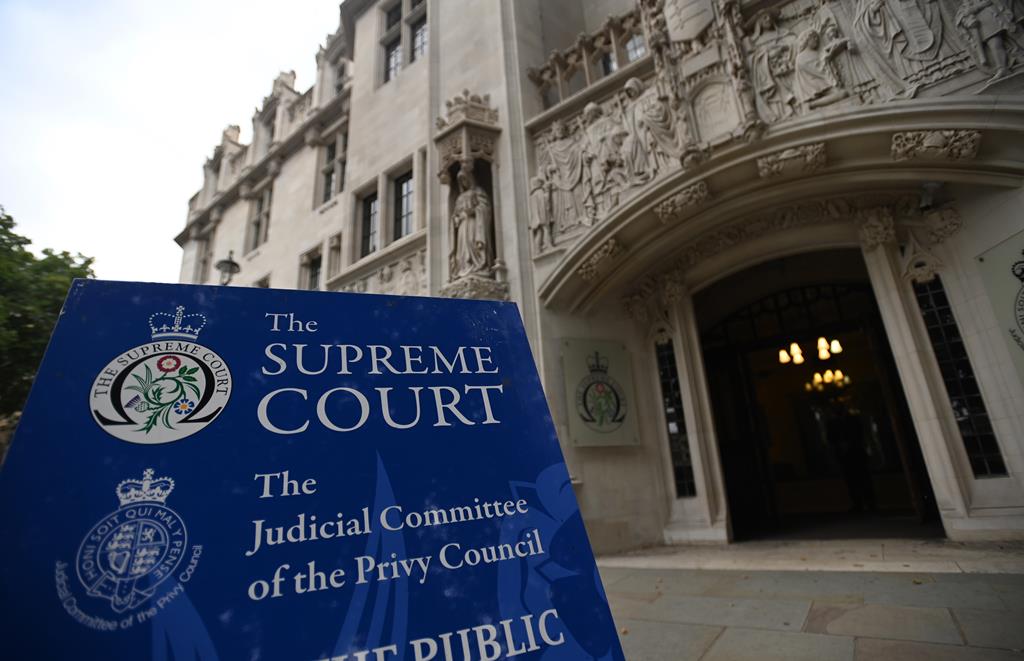 Supremo Tribunal britânico. Foto: Andy Rain/EPA