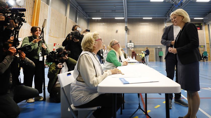 Eleições na Suécia. Foto: Ali Lorestani/EPA