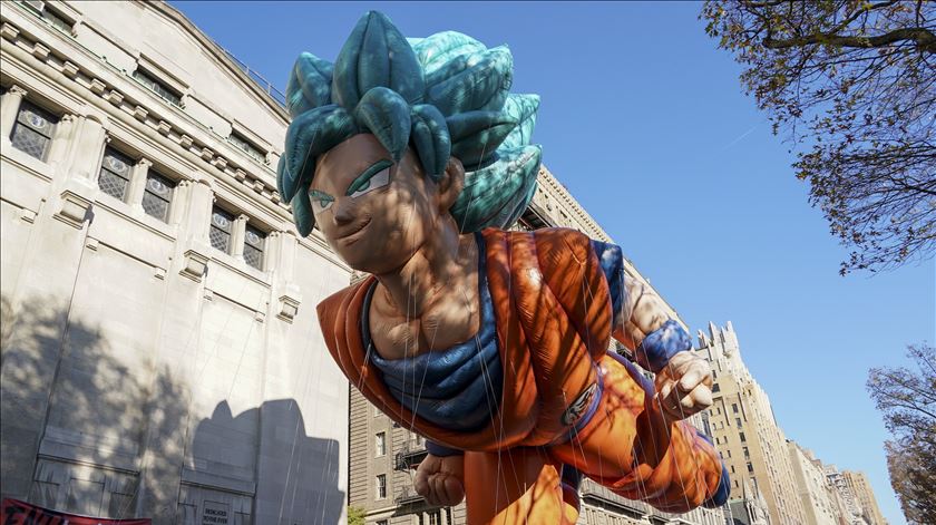 Son Goku, a famosa personagem da banda-desenhada Dragon Ball. Foto: Porter Binks/EPA