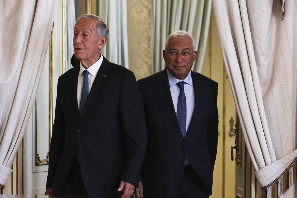 Relação entre Presidente da República e Primeiro-Ministro é "ótima", diz António Costa. Foto: Tiago Petinga/Lusa 