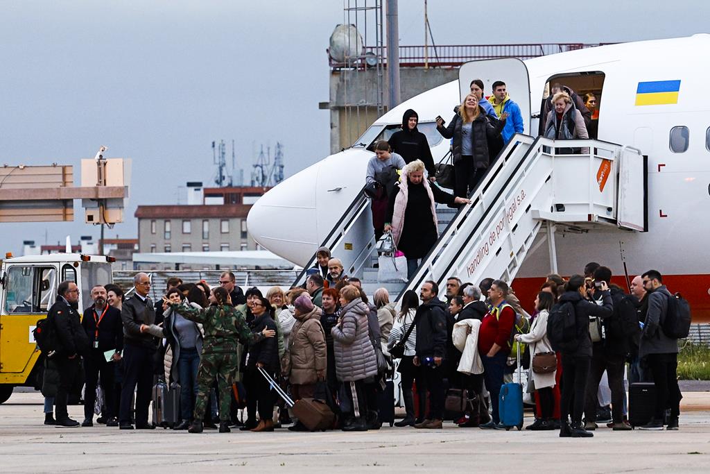 Portugal recebe 170 refugiados ucranianos vindos da Moldávia. Foto: Antonio Pedro Santos/Lusa