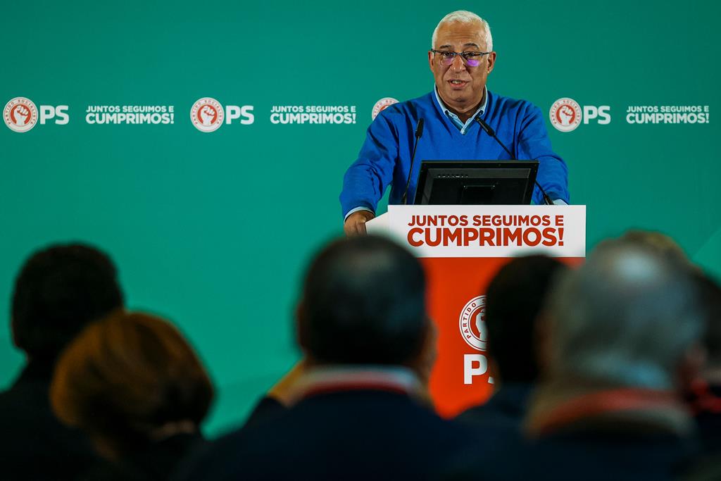 António Costa a discursar na Comissão Nacional do PS. Foto: Paulo Novais/Lusa
