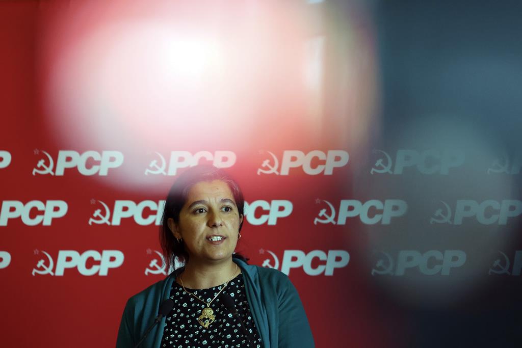 Paula Santos, líder parlamentar do PCP. Foto: Nuno Veiga/Lusa