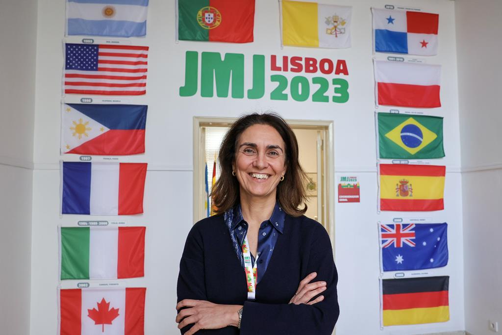 Margarida Manaia - coordenadora dos voluntários da JMJ 2023. Foto: Manuel de Almeida/Lusa