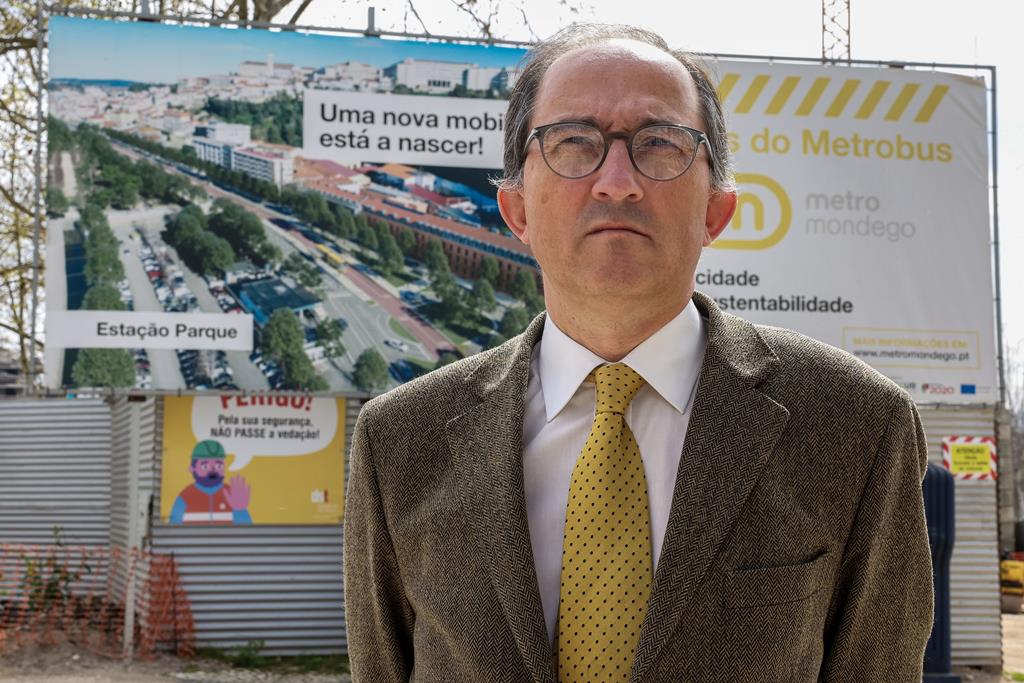 O presidente do Metro Mondego, João Marrana.  Foto: Paulo Novais/Lusa