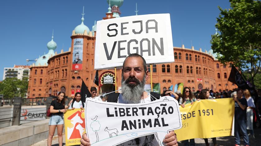 Marcha anual `Animais na Constituição` em Lisboa. Foto: Tiago Petinga/Lusa