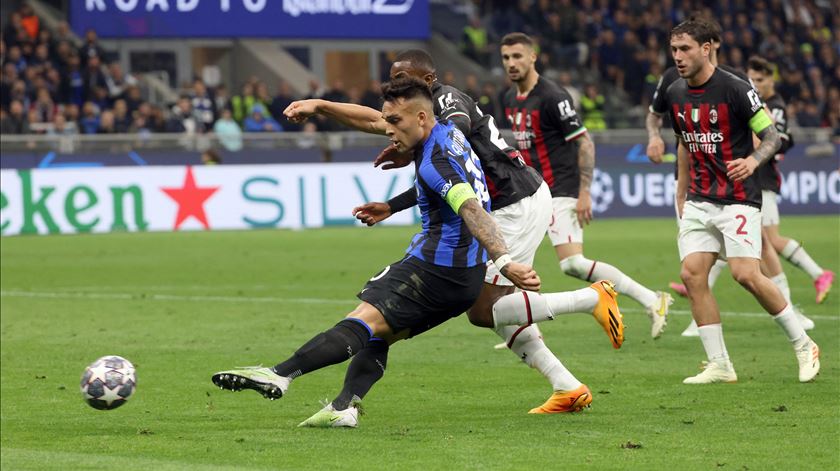 Lautaro Martinez marcou o golo da vitória. Foto: Matteo Bazzi/EPA