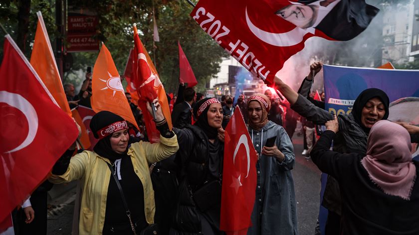 Erdogan reeleito presidente da Turquia. Foto: Tolga Bozoglu/EPA