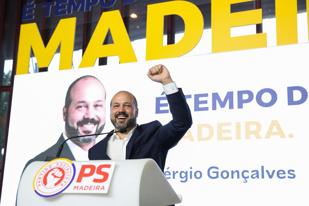 Sérgio Gonçalves, presidente do PS/Madeira e candidato às eleições legislativas na Madeira. Foto: Homem De Gouveia/Lusa