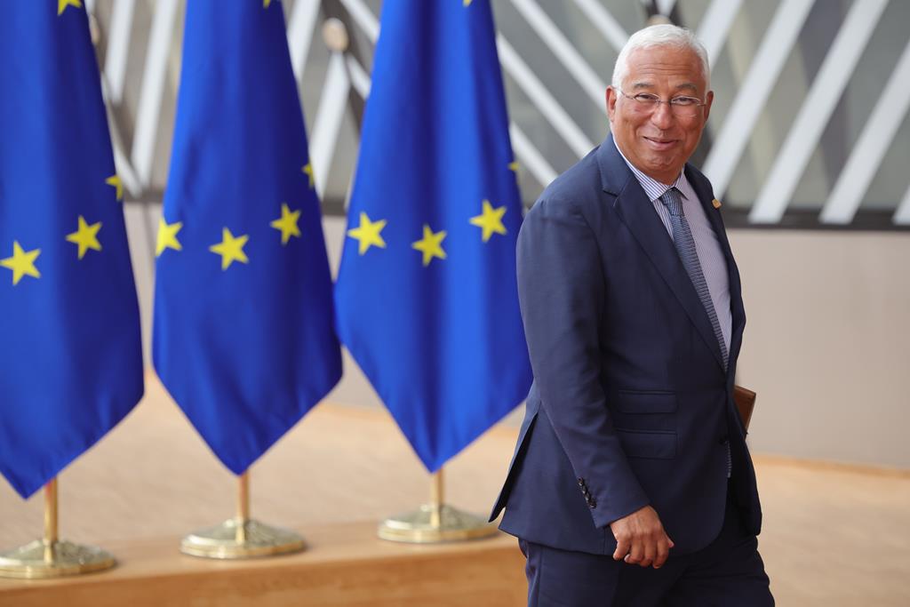 António Costa no Conselho Europeu em Bruxelas. Foto: Olivier Matthys/EPA