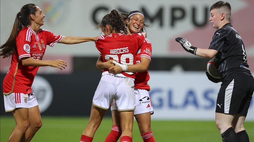 Benfica goleia Cliftonville Ladies. Foto: António Cotrim/Lusa