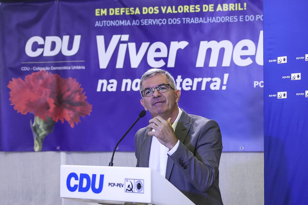 Edgar Silva - cabeça de lista da CDU às eleições na Madeira 2023 Foto: Paulo Novais/Lusa