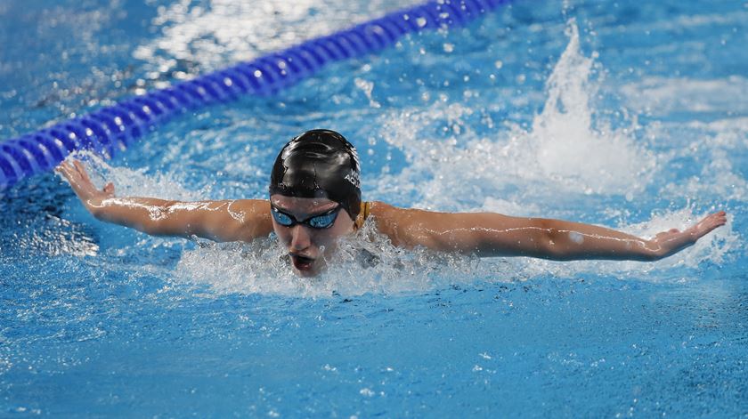 Mariana Pacheco Cunha, Portugal, Mundial natação, Qatar. Foto: Yuri Kochetkov/EPA