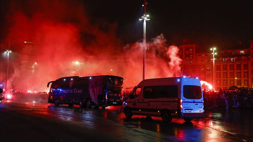 Confrontos Athletic Bilbao vs Atletico Madrid. Foto: Luis Tejido/EPA