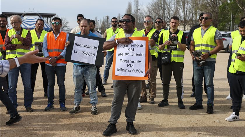 Parceiros e motoristas TVDE voltam a protestar esta quinta-feira por melhorias no setor