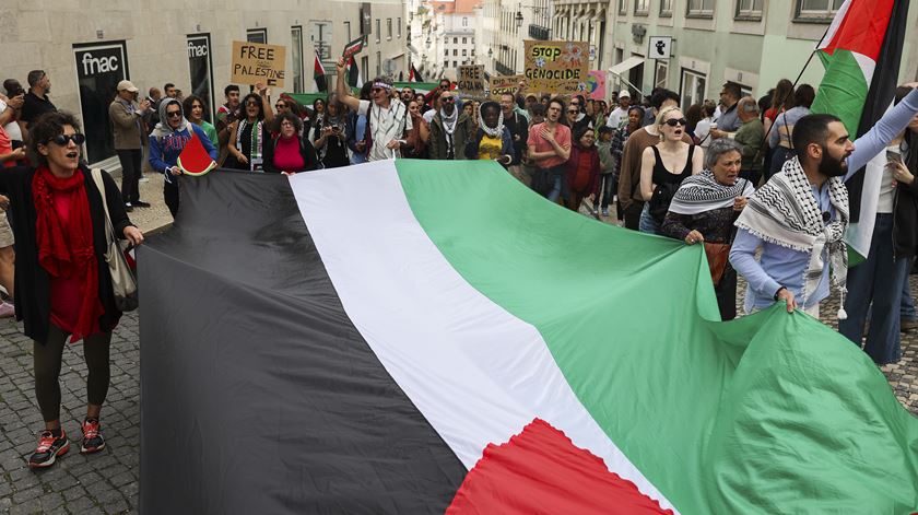 Manifestação Abril pela Palestina. Foto: Miguel A. Lopes/Lusa