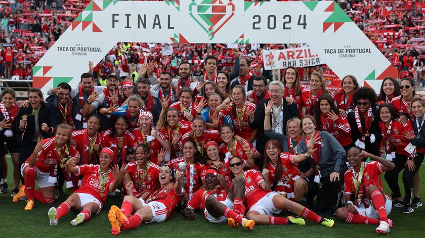 Benfica, futebol feminino, Taça de Portugal. Foto: Miguel A. Lopes/Lusa