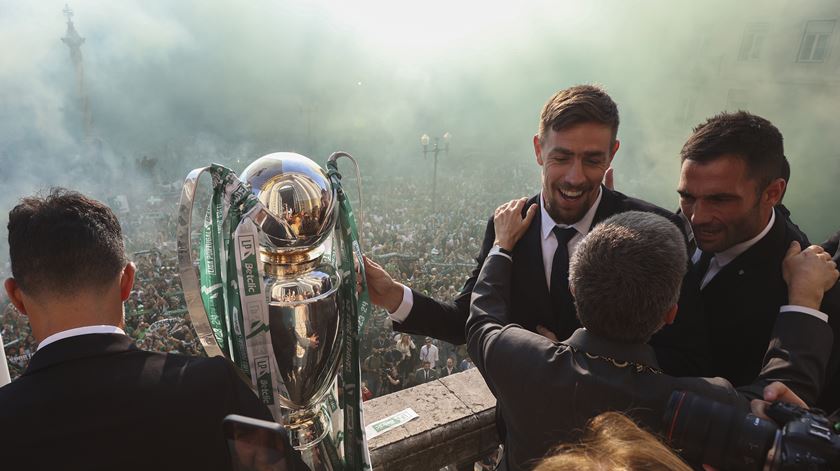 Campeão Sporting recebido em festa na Câmara de Lisboa. Foto: António Pedro Santos/Lusa