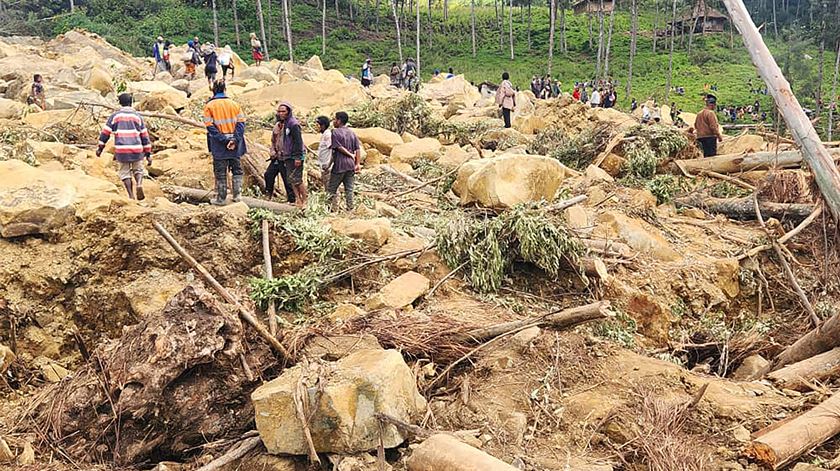 Unicef intensifica resposta a deslizamentos na Papua-Nova Guiné
