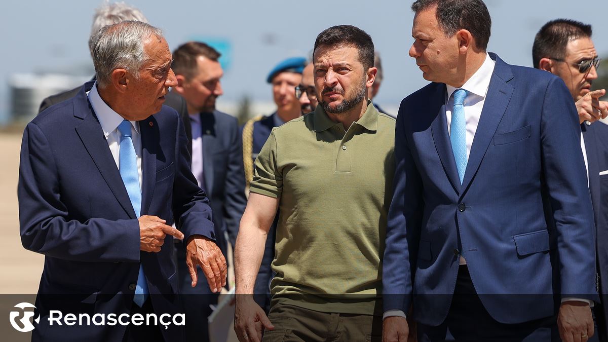 Veja as imagens da visita de Zelensky a Portugal