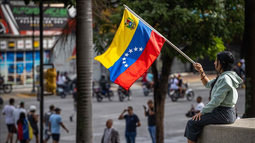 Protestos em Caracas pós eleições presidenciais na Venezuela. Foto: Henry Chirinos/EPA