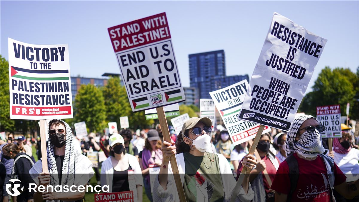 Protestos na convenção sublinham um risco para Kamala Harris: a guerra em Gaza