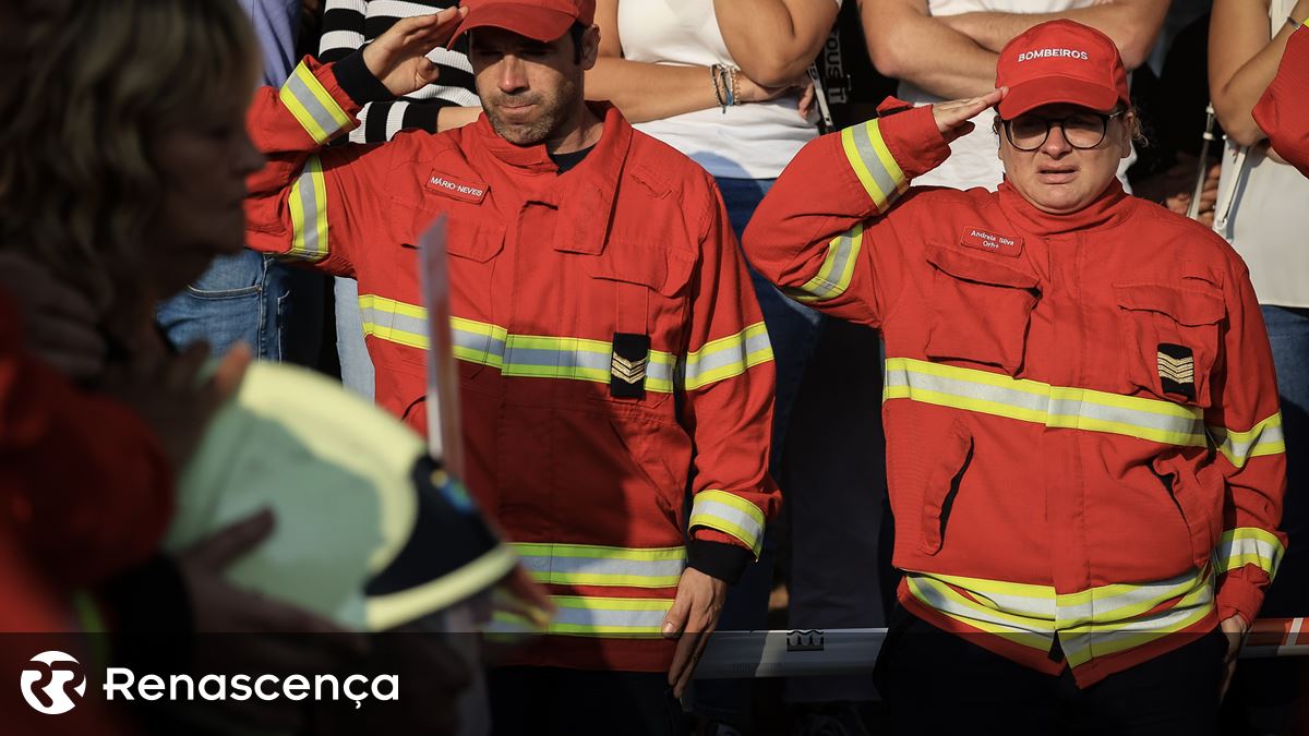 Funeral de bombeiros de Oliveirinha: “As lágrimas” em vez da “água que apaga fogos”