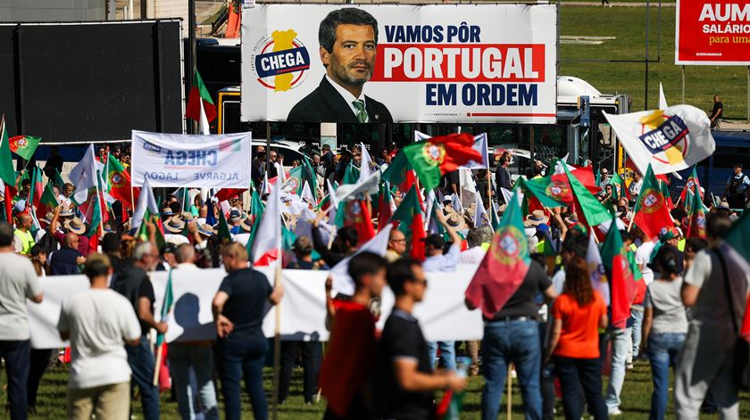 Dois detidos no percurso da manifestação do Chega contra a imigração "descontrolada"