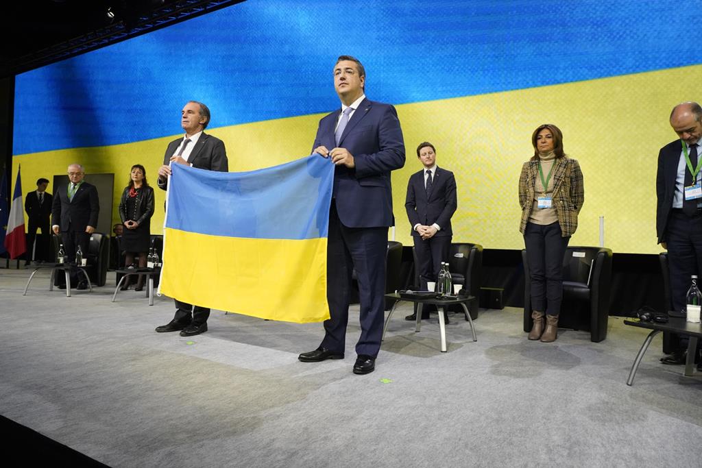 Reunião do Comité Europeu das Regiões começou com homenagem ao povo da Ucrânia. Foto: DR