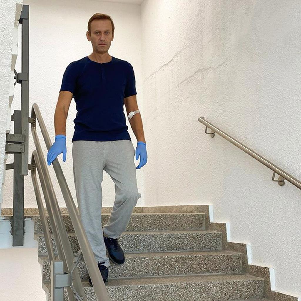 Alexei Navalny continua na Alemanha, onde esteve internado em coma após a tentativa de envenenamento. Foto: EPA