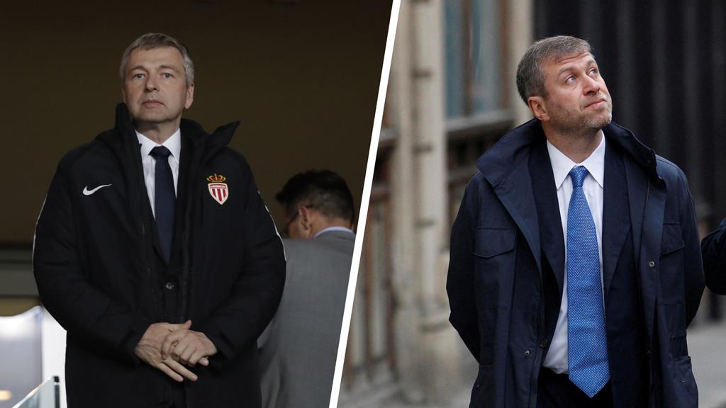 Rybolovlev à esquerda e Abramovich à direita. Fotos: Reuters. Fotomontagem: RR