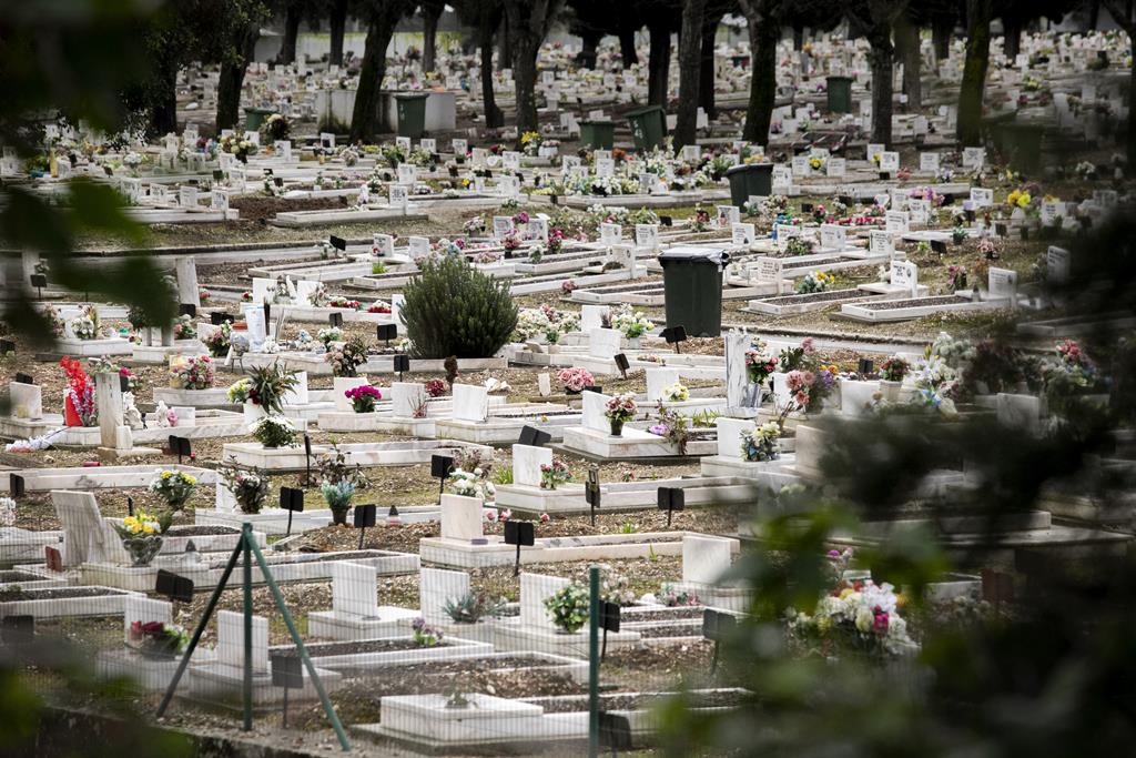 Cemitério de Benfica, em Lisboa.
