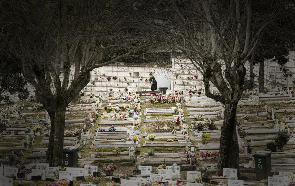Cemitério de Benfica, em Lisboa.