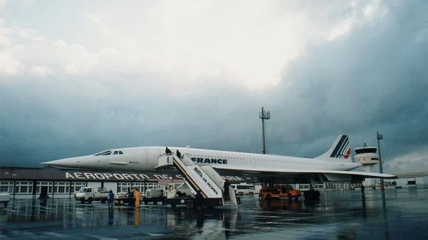 Passagem do Concorde, uma das marcas mais importantes do aeroporto de Santa Maria. Foto: DR