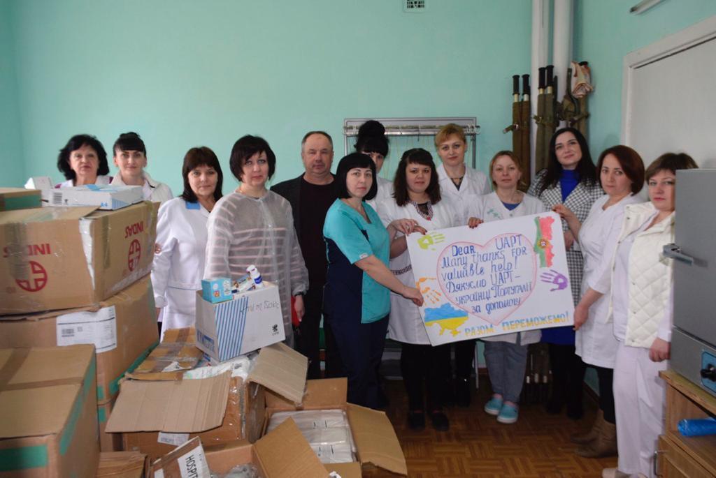 Ajuda enviada pela associação de refugiados ucranianos UAPT. Foto: Astarta