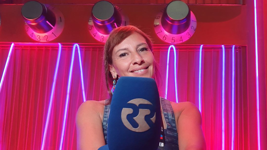 Ana Galvão na rádio do Rock in Rio Brasil, 2019 Foto: DR